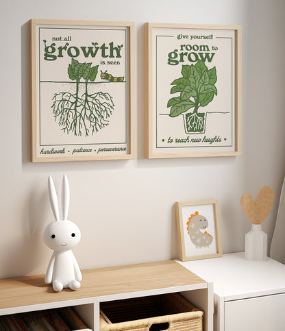 'Not all growth is seen' and 'Room to grow' Quotes