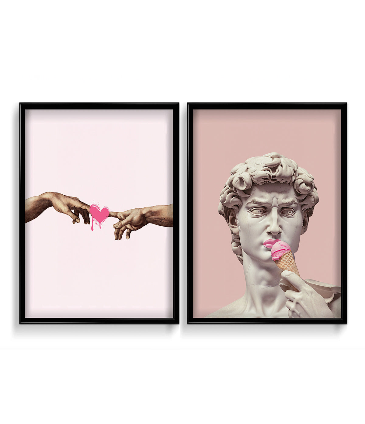 Heart is Art & David likes Ice cream - Set of 2