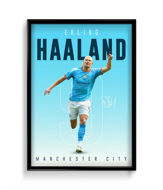 Erling Haaland | Manchester City Poster | #001