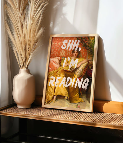Shh, I'm reading & Slay queen - Set of 2