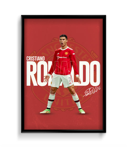 Cristiano Ronaldo | Manchester United Poster | #010
