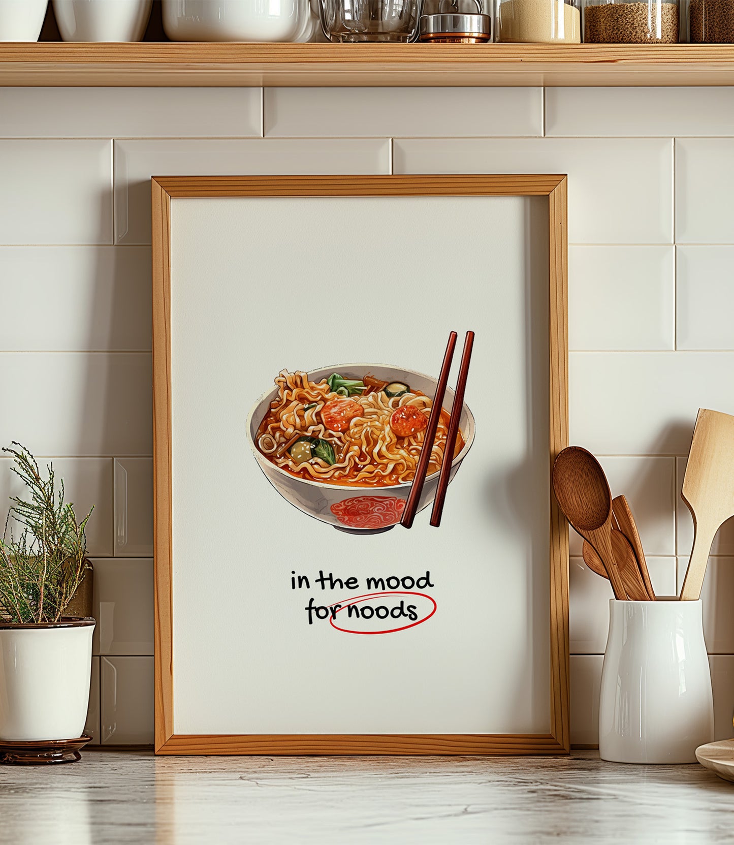 'In the mood for noods' Wall Art