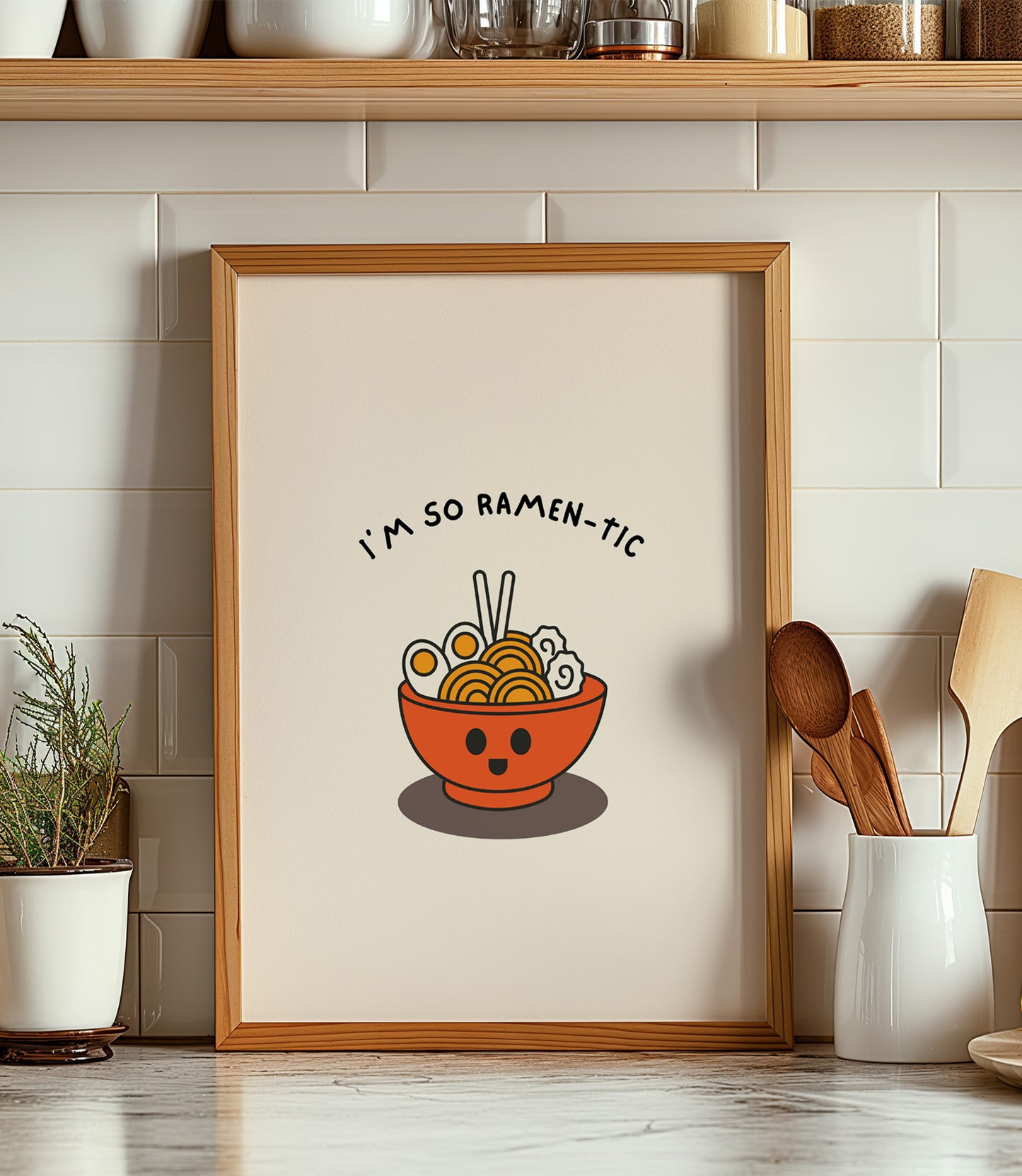 'I'm so ramen-tic' Wall Art