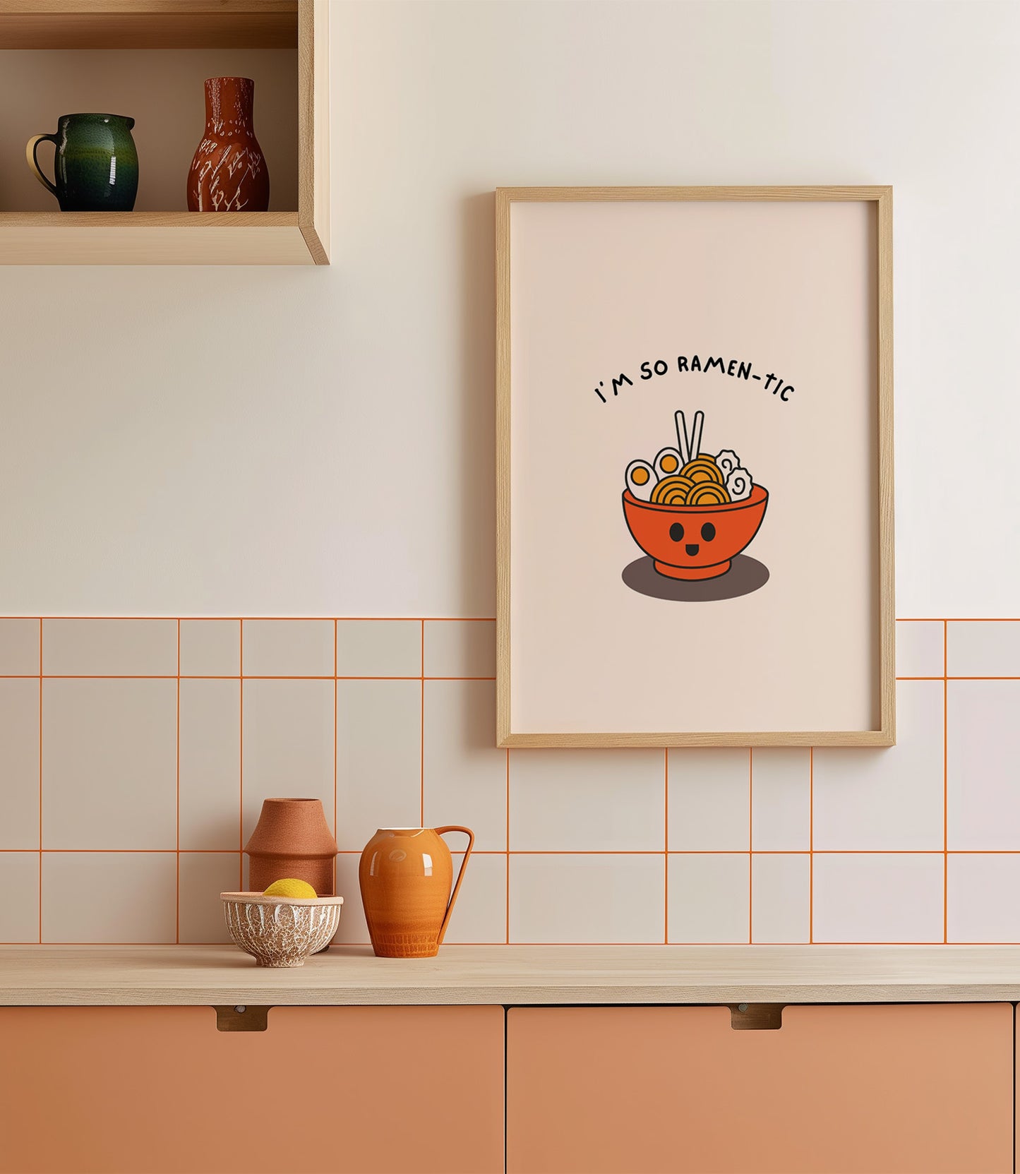 'I'm so ramen-tic' Wall Art