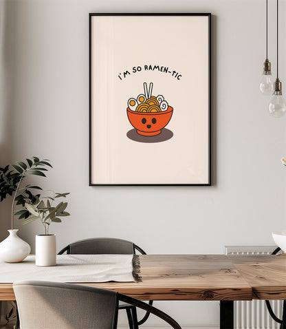 'I'm so ramen-tic' Wall Art