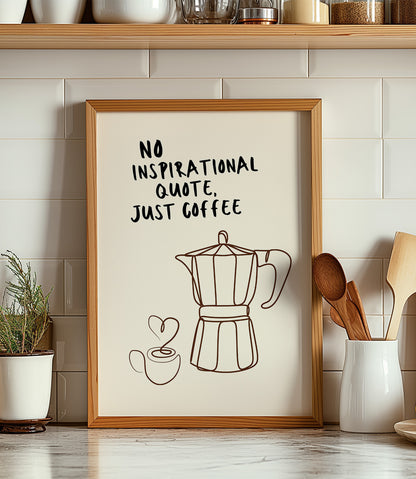 Just Coffee Wall Art