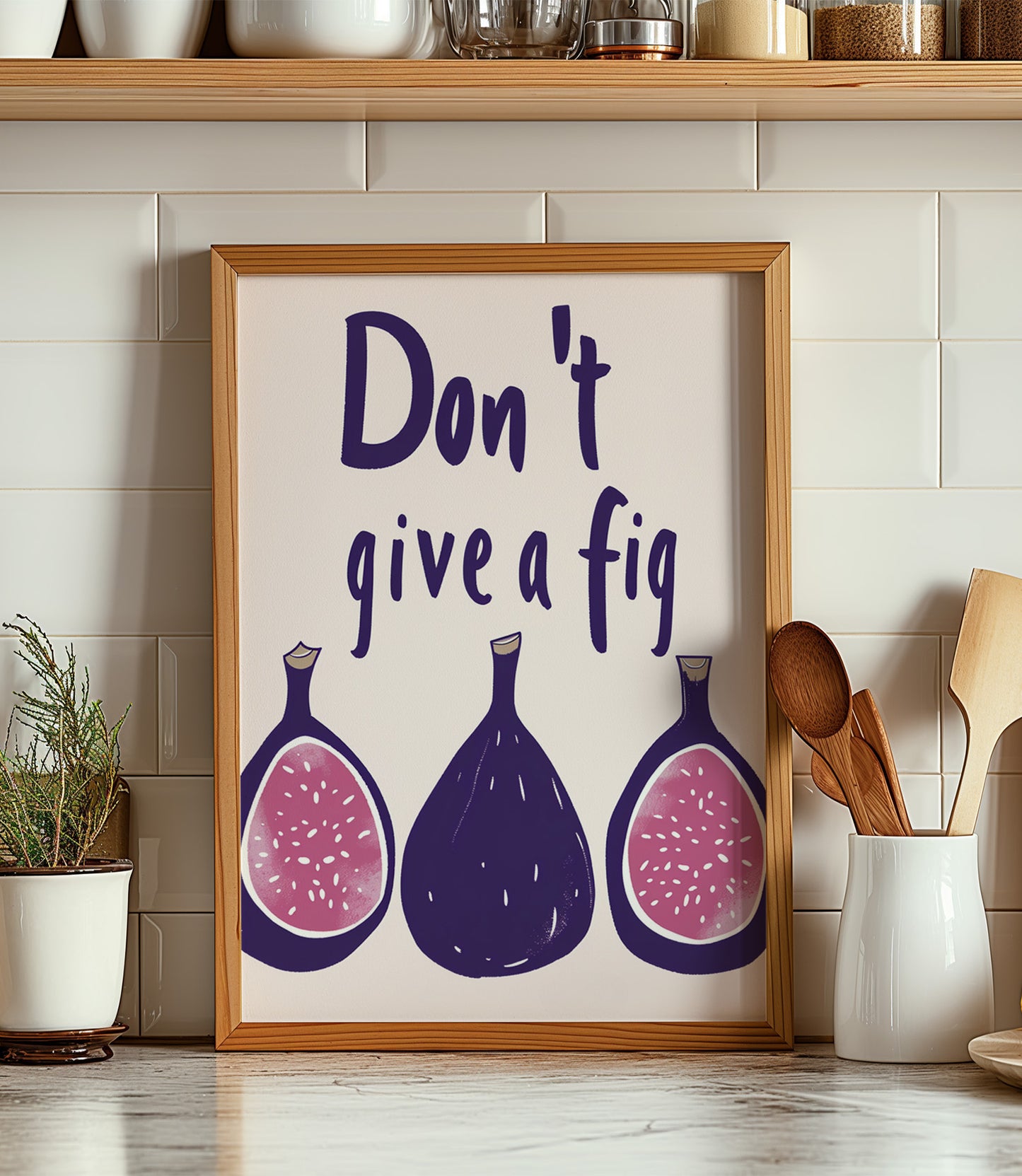 'Don't give a fig' Wall Art