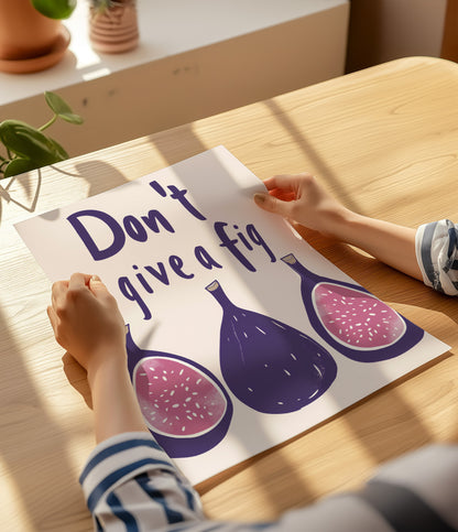 'Don't give a fig' Wall Art