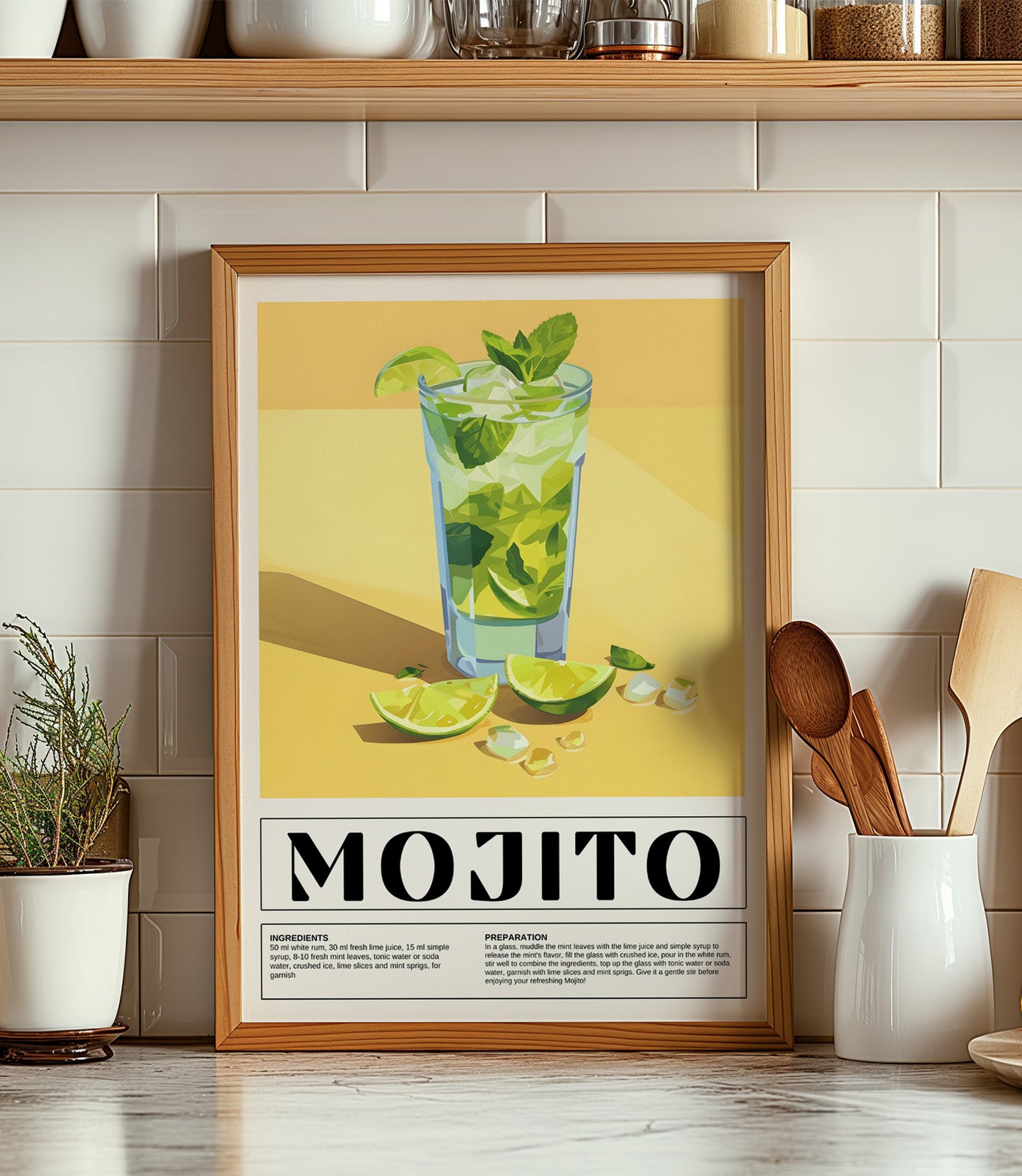 Mojito Cocktail Wall Art