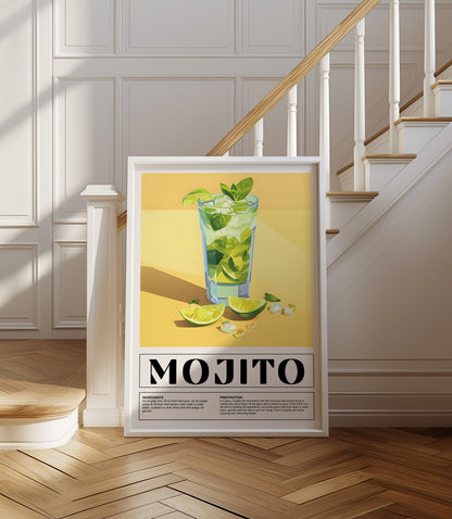 Mojito Cocktail Wall Art