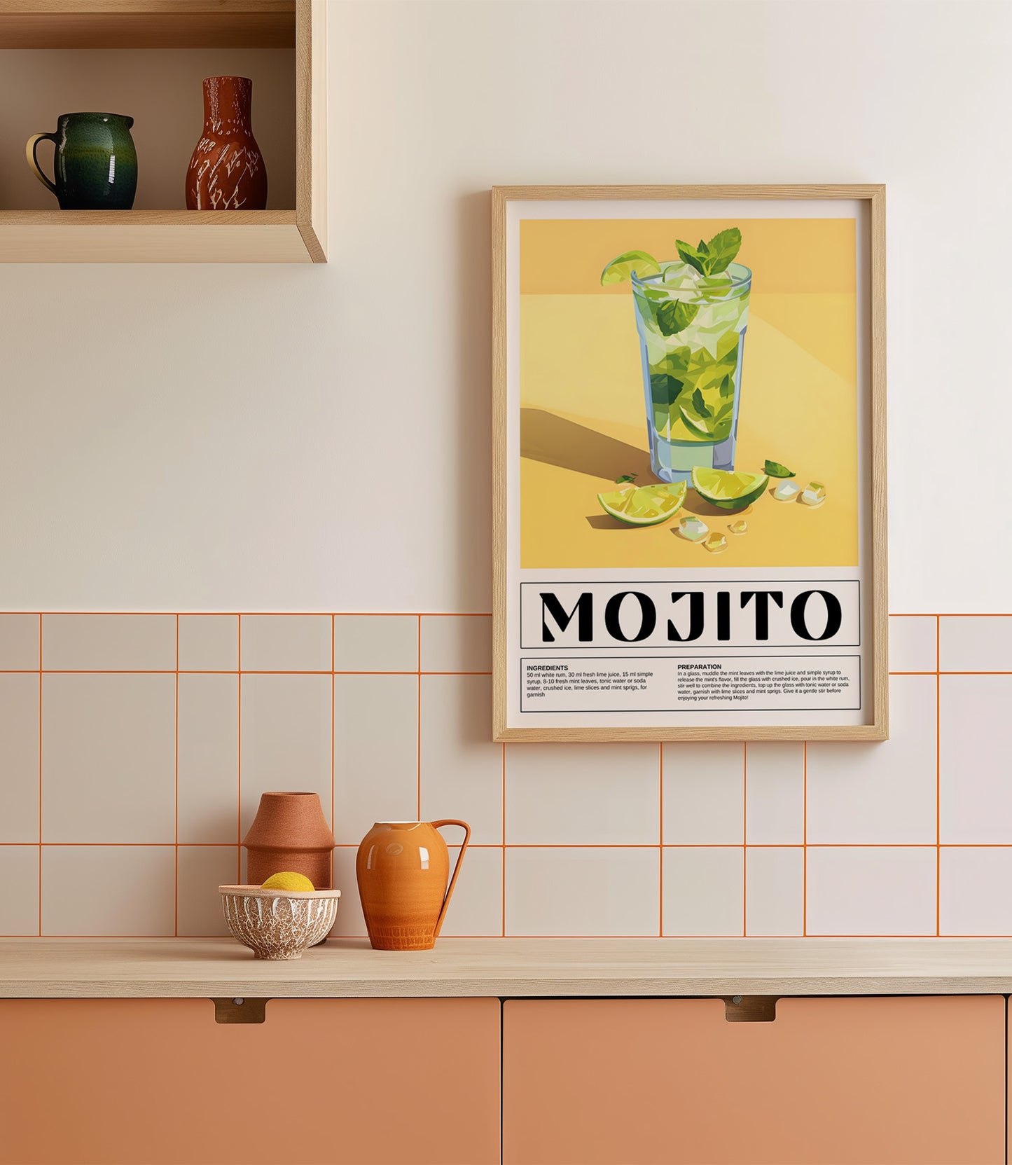 Mojito Cocktail Wall Art