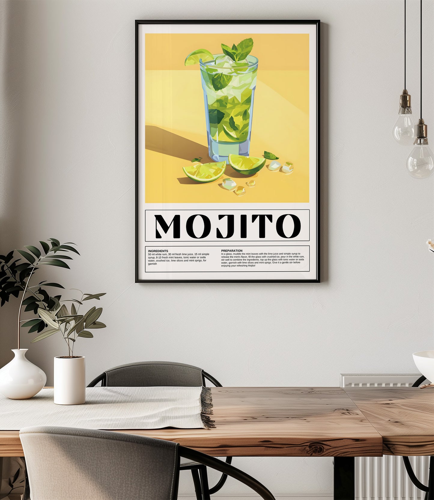 Mojito Cocktail Wall Art