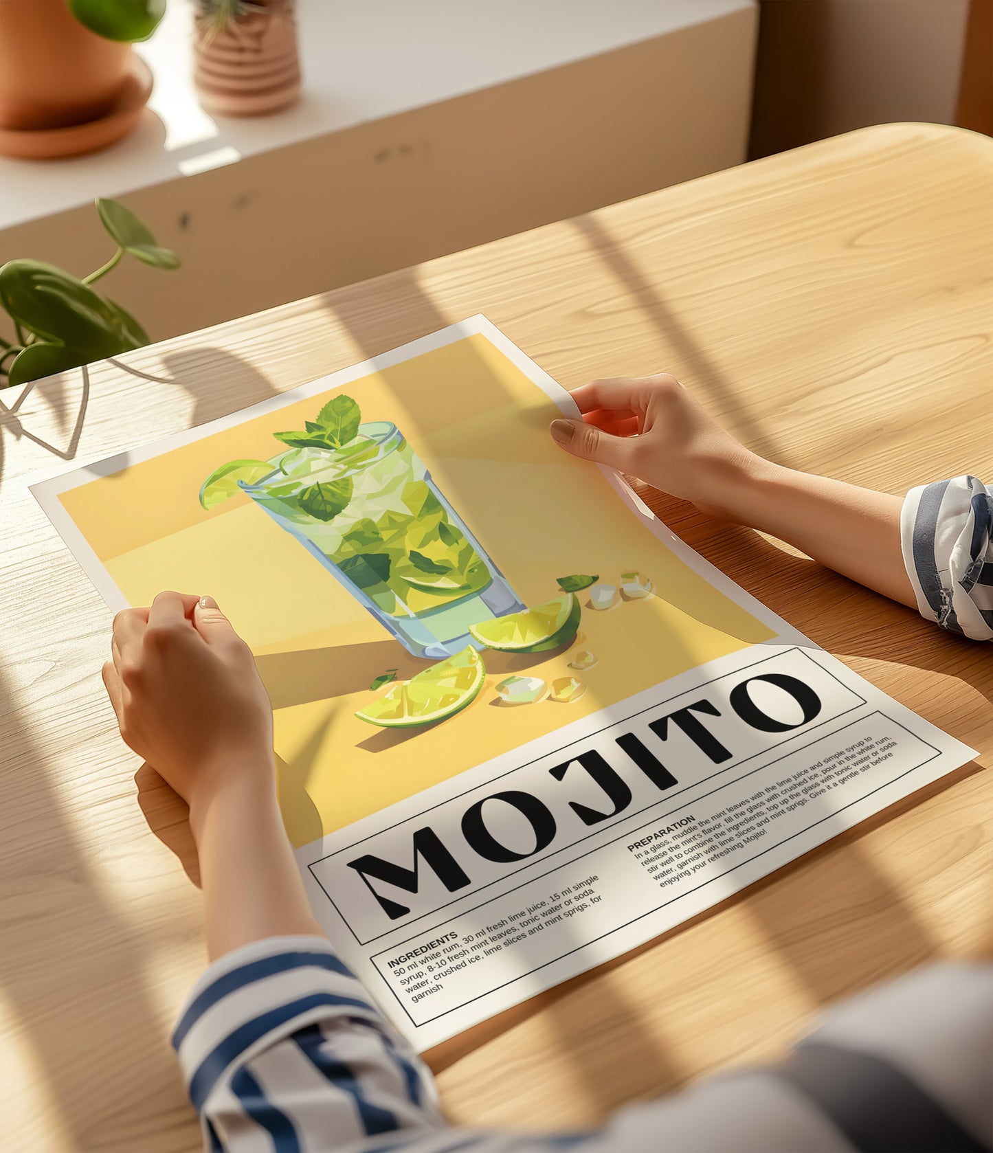 Mojito Cocktail Wall Art