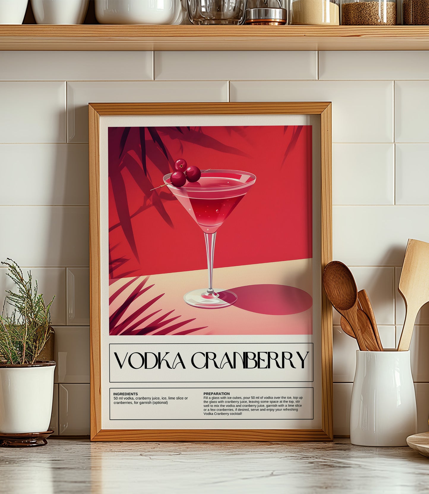 Vodka Cranberry Cocktail Wall Art