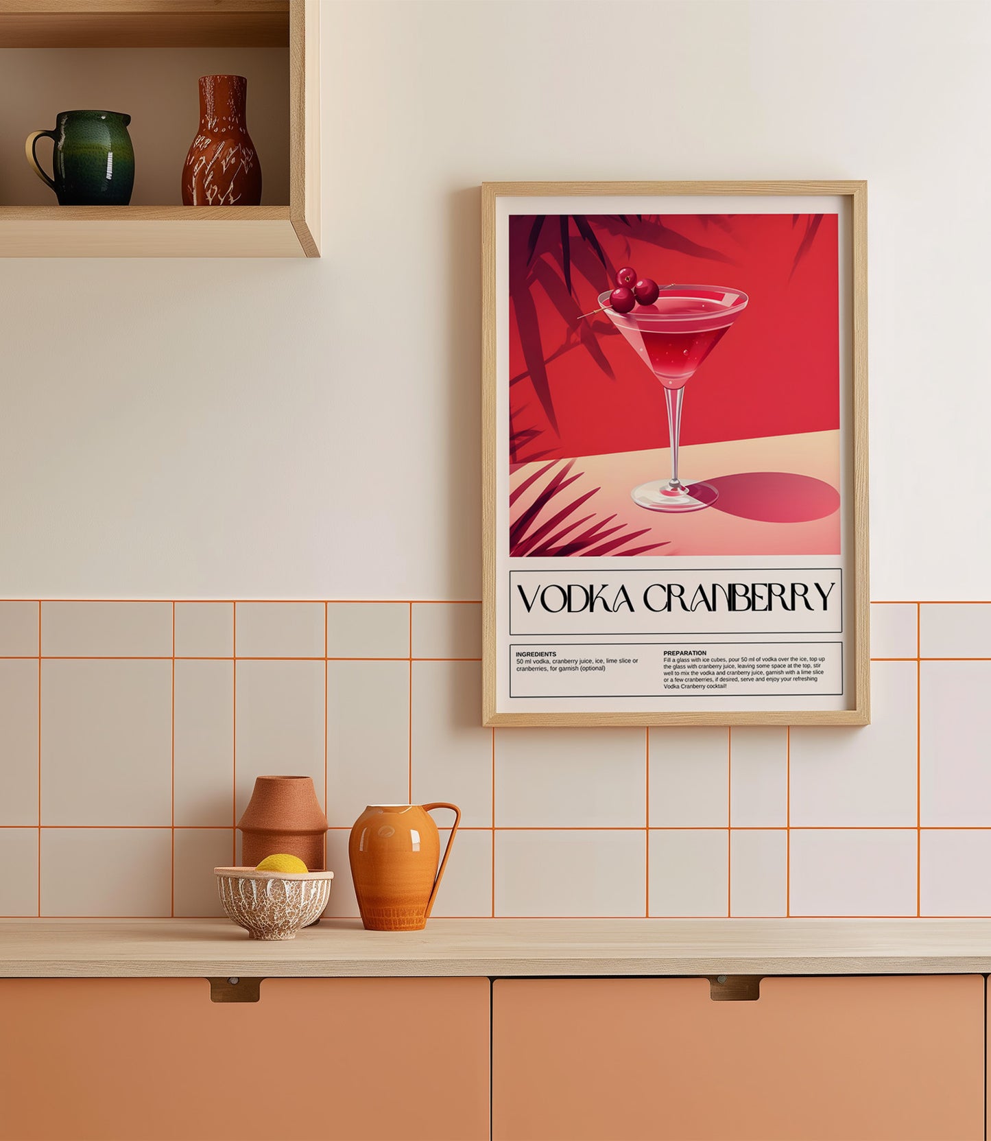 Vodka Cranberry Cocktail Wall Art