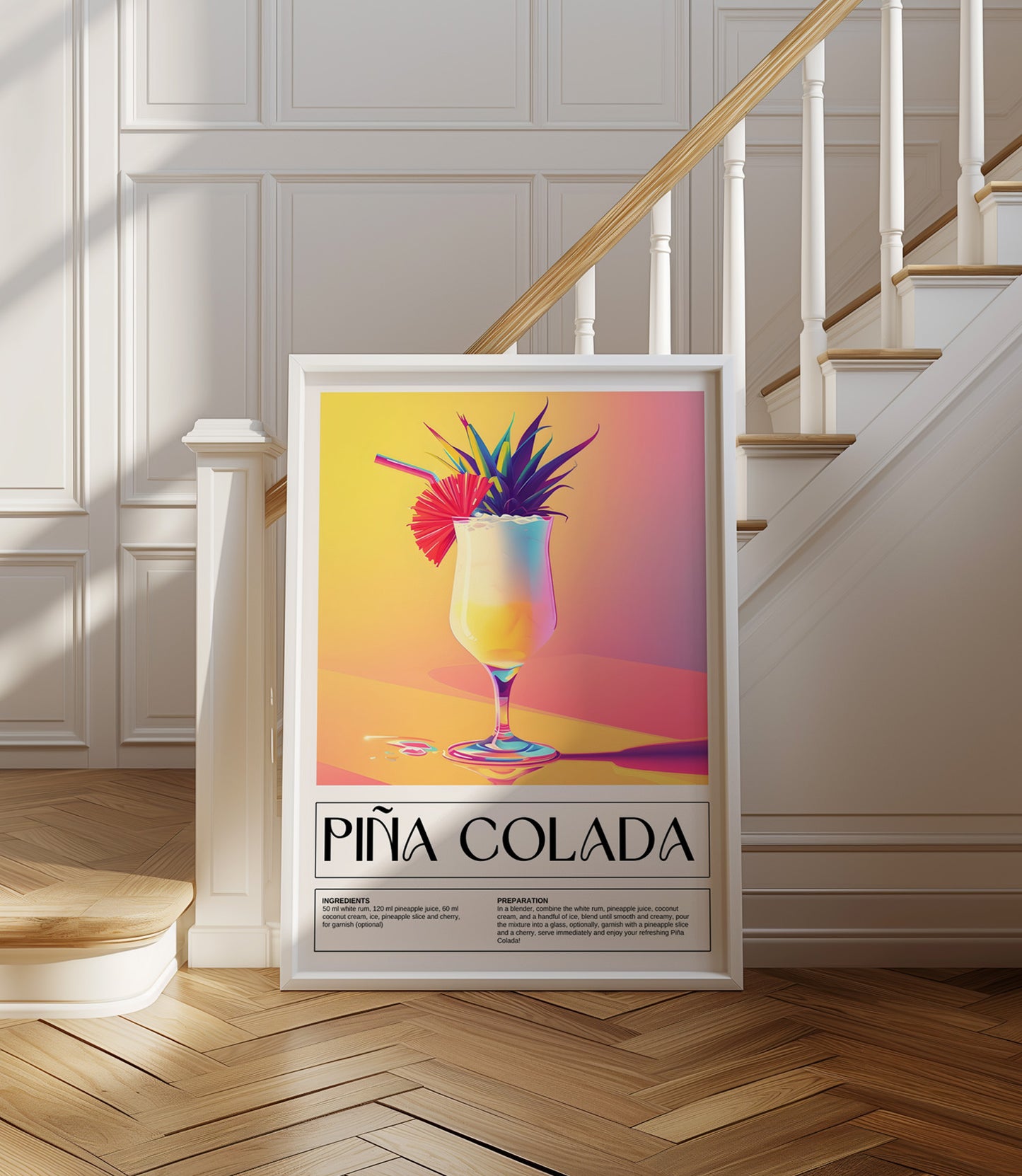 Pina Colada Cocktail Wall Art