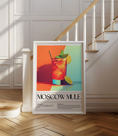 Moscow Mule Cocktail Wall Art