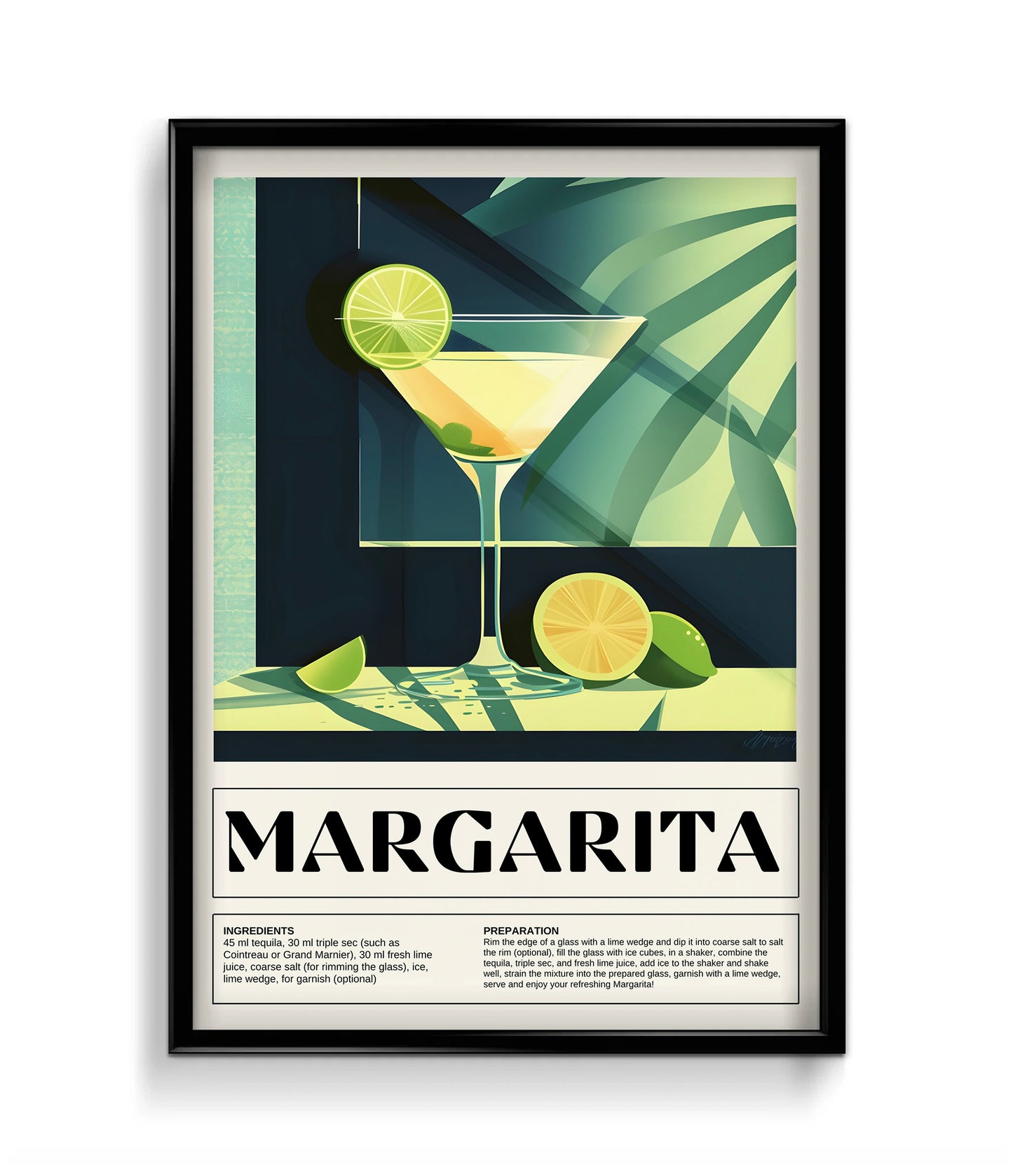 Margarita Cocktail Wall Art