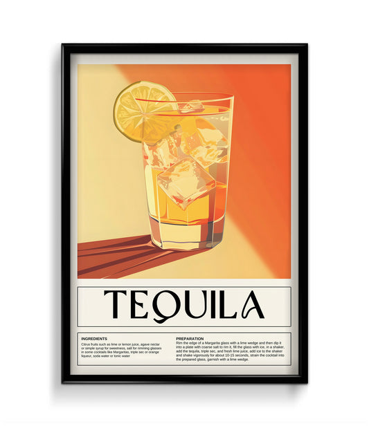 Tequila Cocktail Wall Art