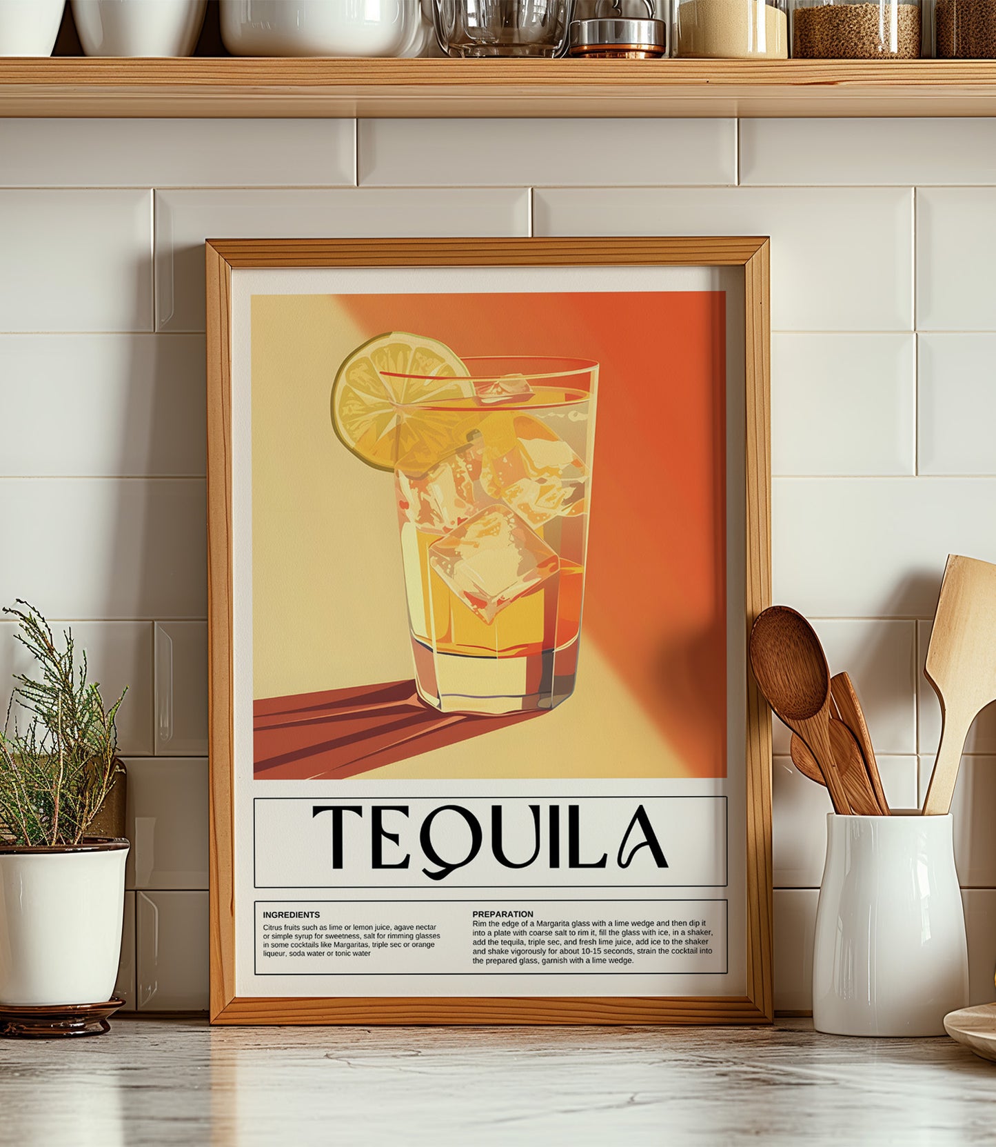 Tequila Cocktail Wall Art