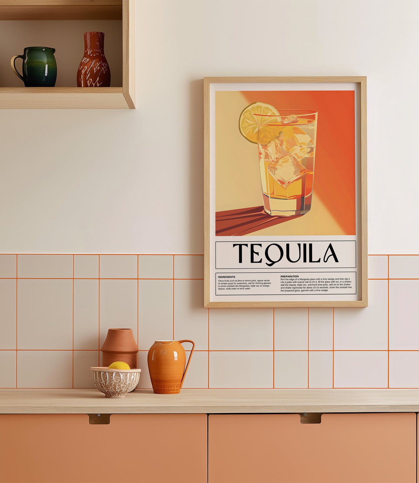 Tequila Cocktail Wall Art