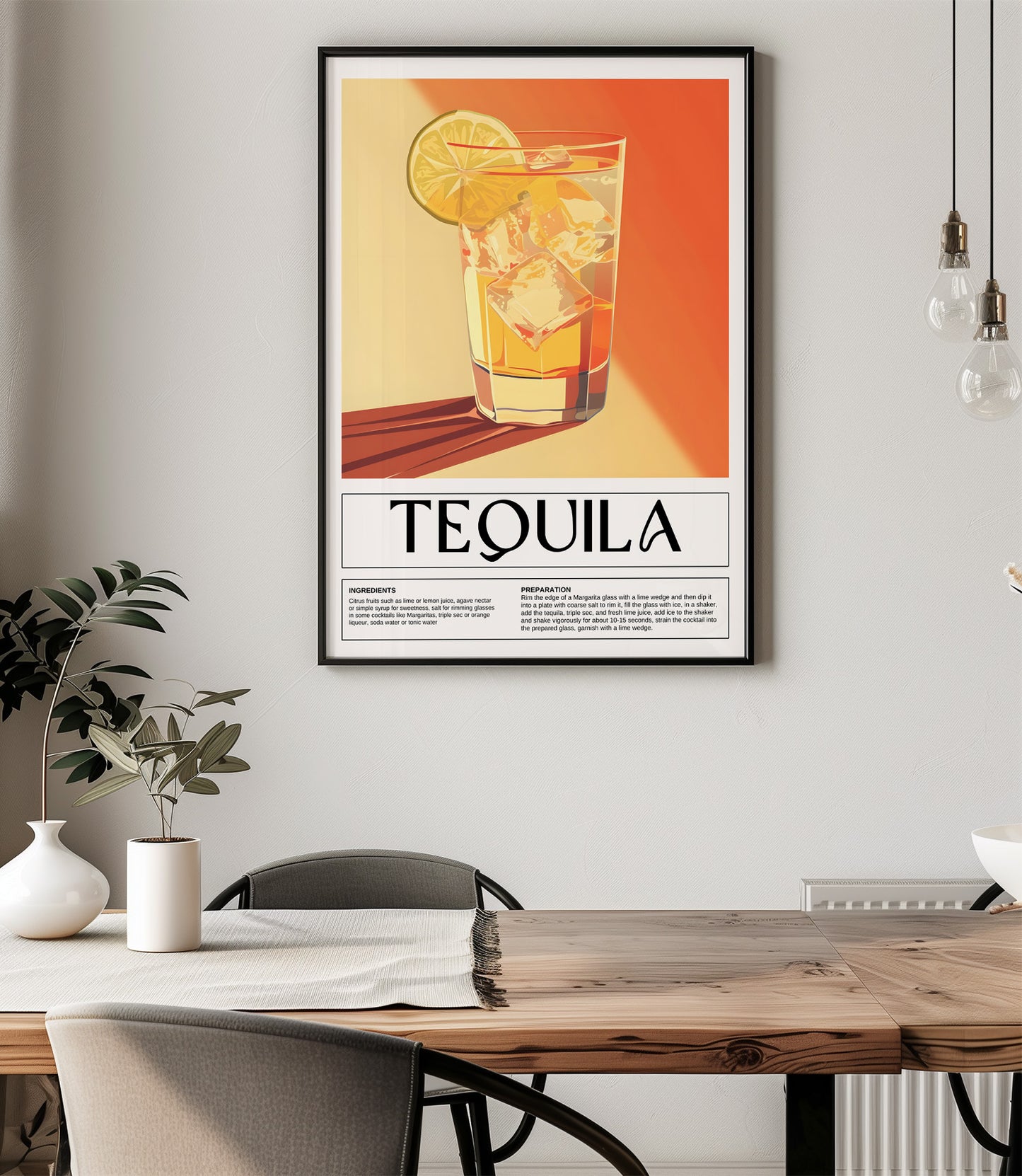 Tequila Cocktail Wall Art