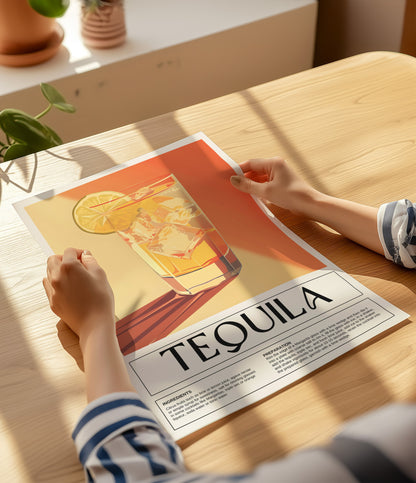 Tequila Cocktail Wall Art