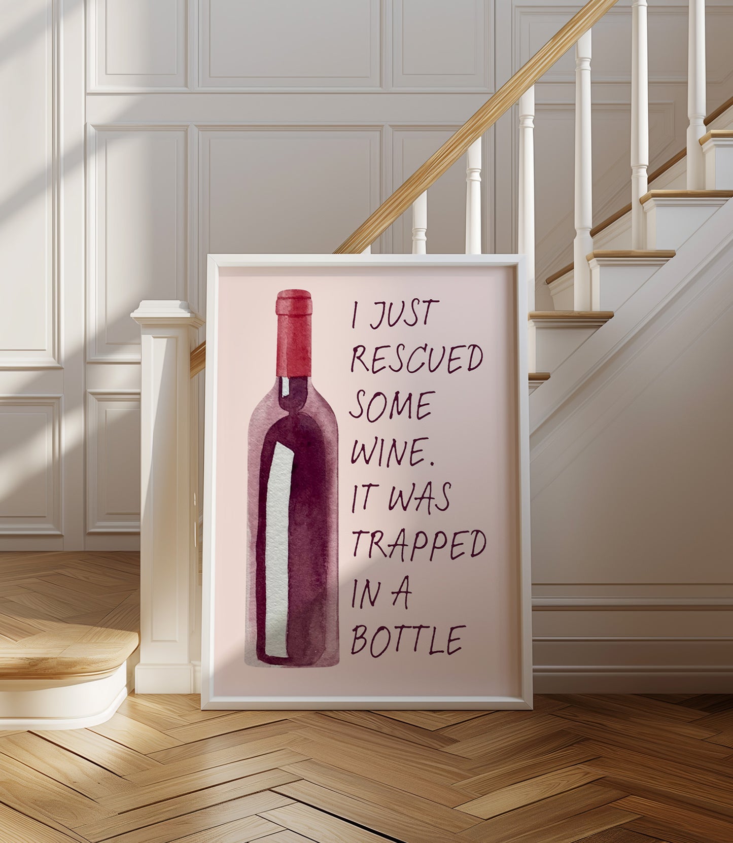 'Rescued some wine' Wall Art