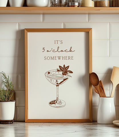 'It's 5 o'clock somewhere' Wall Art