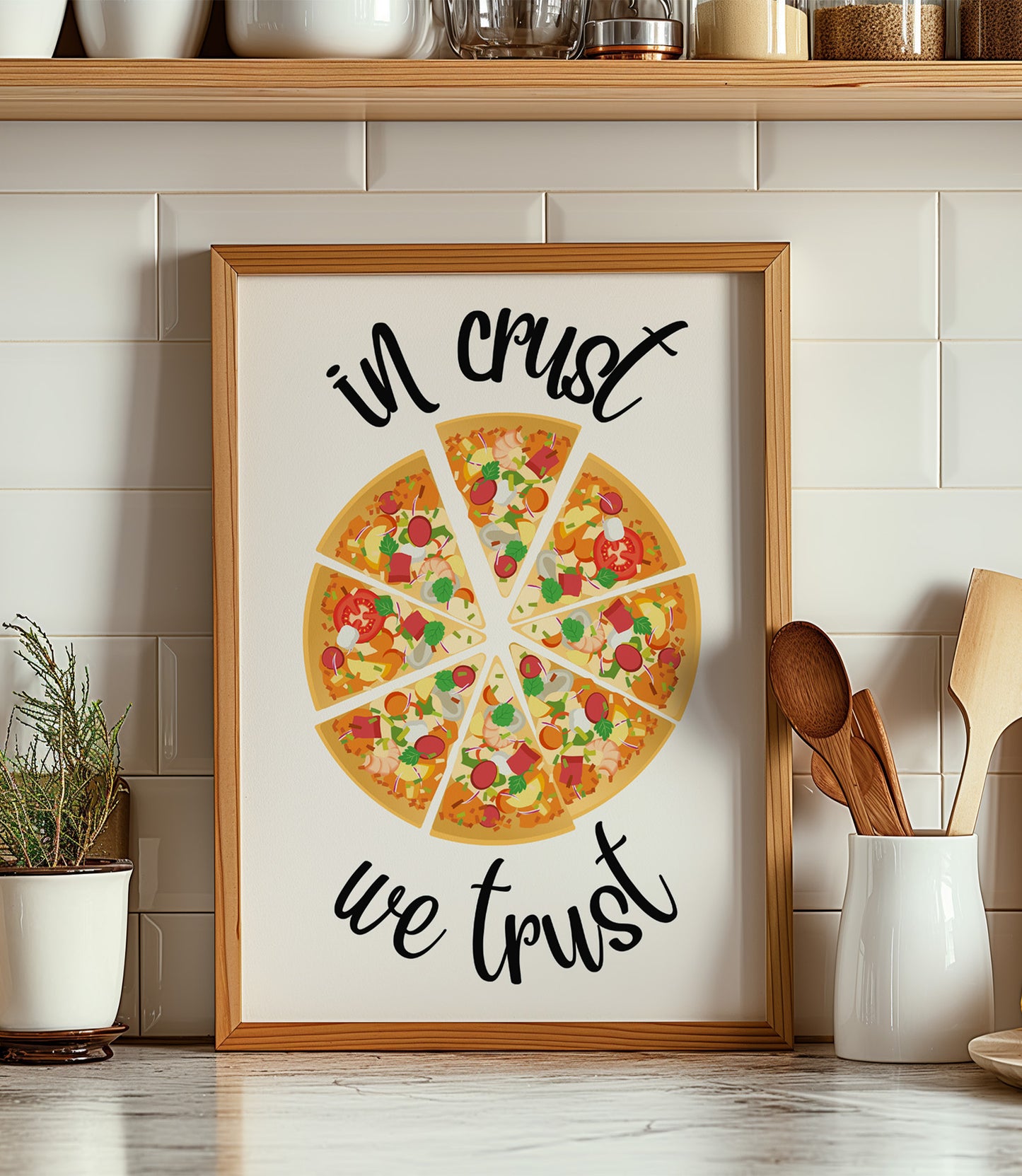 'In crust we trust' Wall Art