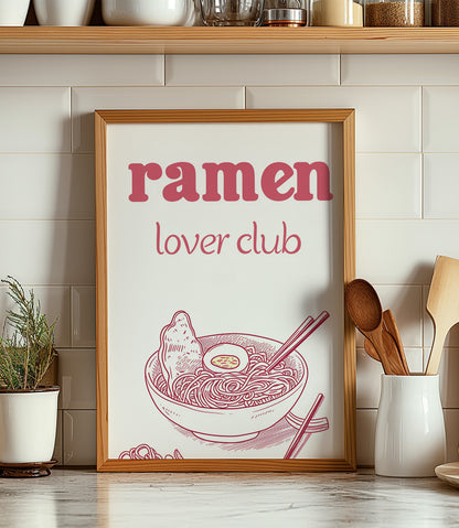 'Ramen lover club' Wall Art