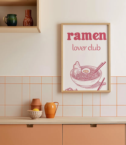 'Ramen lover club' Wall Art