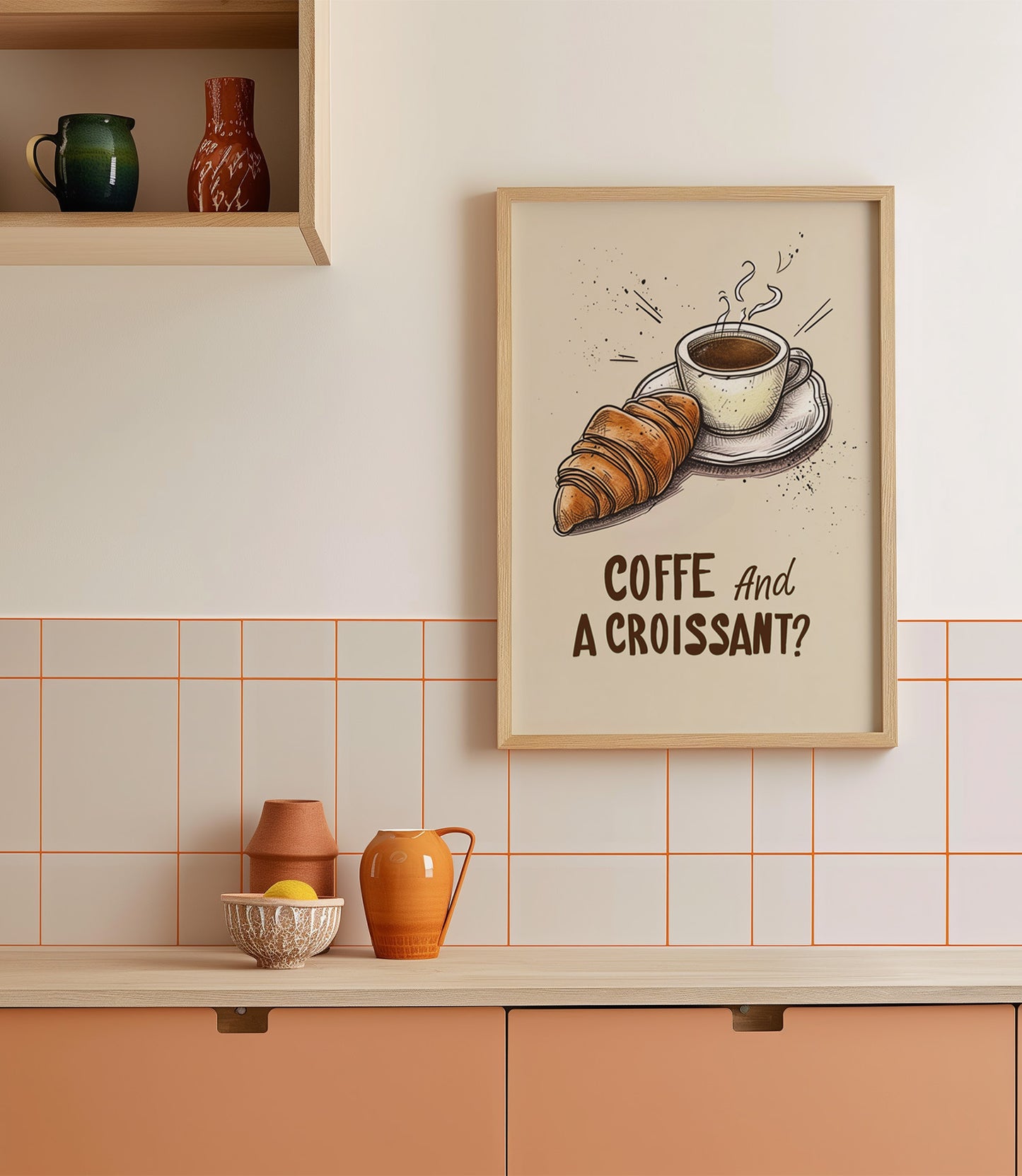 'Coffee and a croissant?' Wall Art