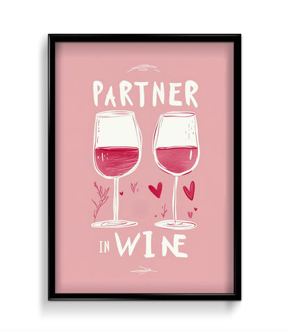 'Partner in Wine' Wall Art