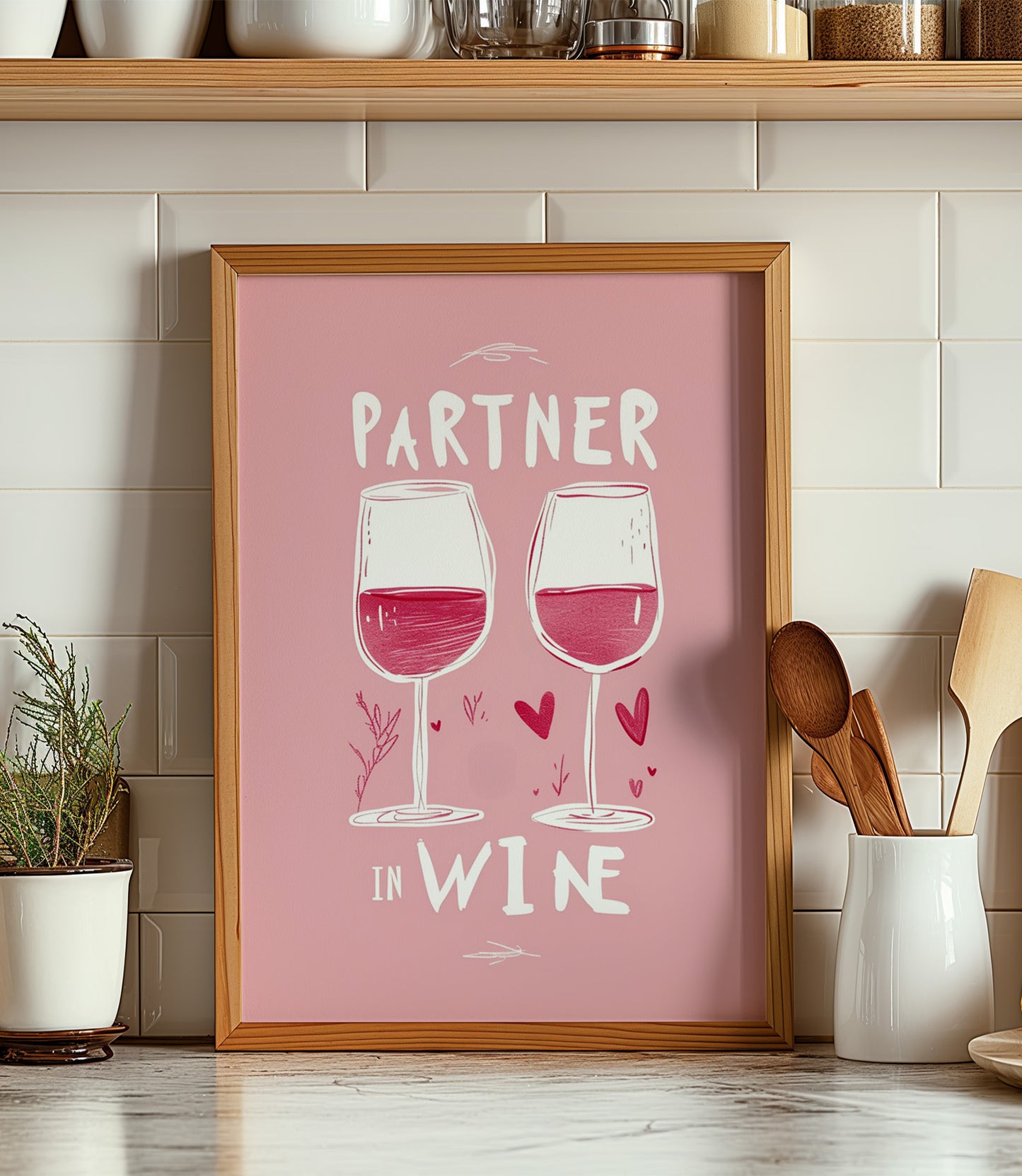 'Partner in Wine' Wall Art