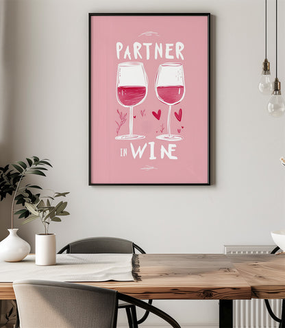 'Partner in Wine' Wall Art