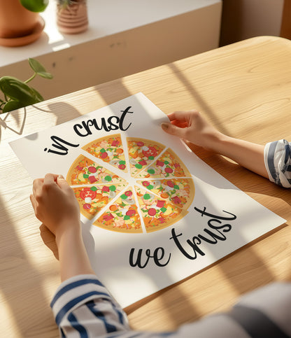 'In crust we trust' Wall Art