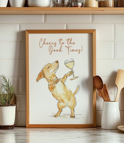 'Cheers to the good times' Wall Art