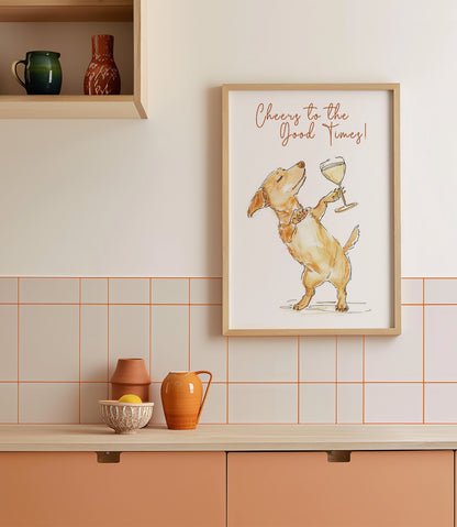 'Cheers to the good times' Wall Art