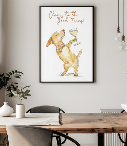 'Cheers to the good times' Wall Art