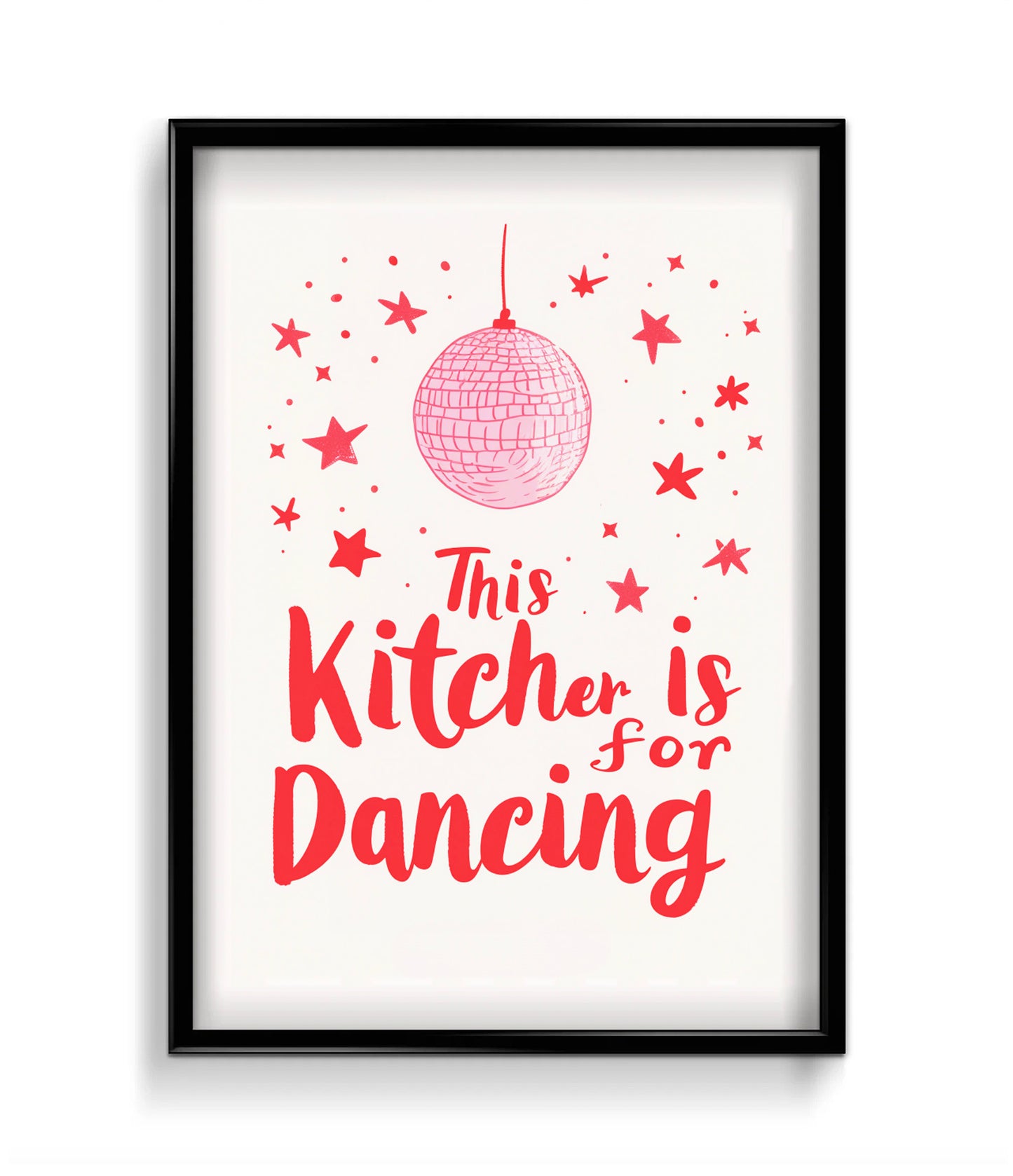 'This kitchen is for dancing' Wall Art