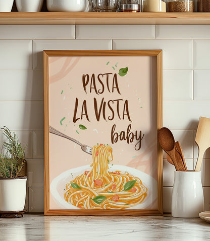 'Pasta la vista baby' Wall Art