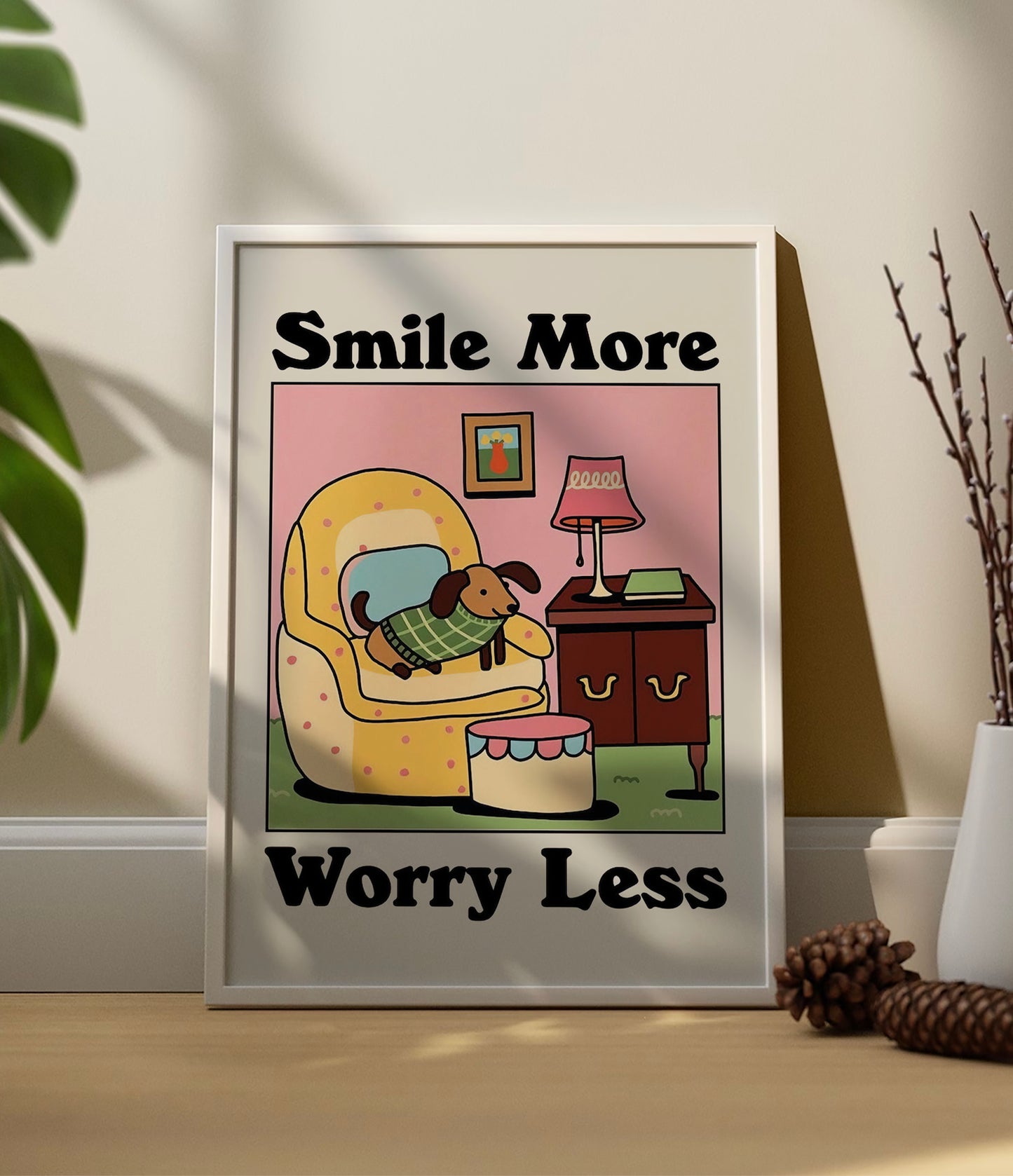 'Smile more worry less' Quote