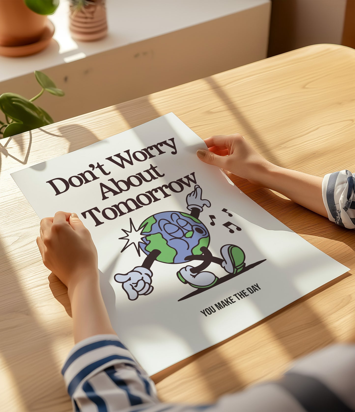 'Don't worry about tomorrow' Quote