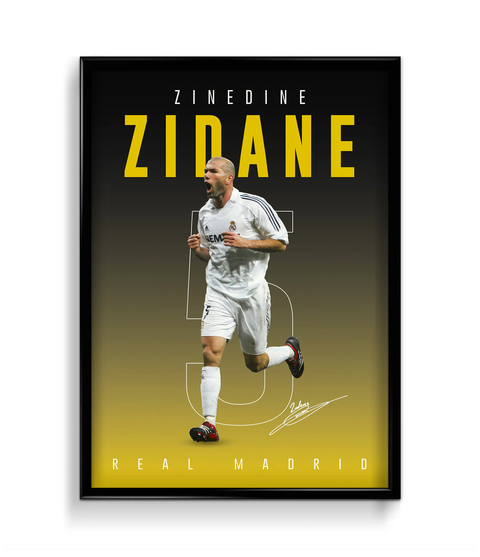 Zinedine Zidane Poster – Sunny Graphic Arts Shop